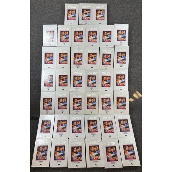 Vintage Star Trek VHS Collector's Edition Complete Set Of 39 Tapes